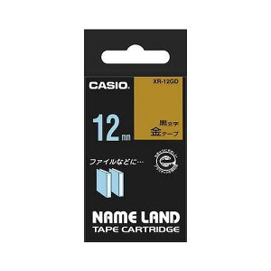 CASIO(�J�V�I) �l�[�������h�e�[�v ��/������ 12mm XR-12GD(12837) nameland tape