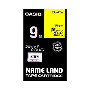 CASIO(JVI) l[he[v u/ 9mm XR-9FYW(12872) nameland tape