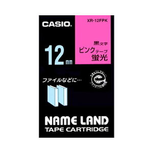 CASIO(JVI) l[he[v u/ 12mm XR-12FPK(31139) nameland tape