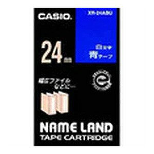 CASIO(JVI) l[he[v / 24mm XR-24ABU(28589) nameland tape