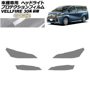 プロテクションフィルム ヘッドライト トヨタ ヴェルファイア 30系 前期 2015年01月〜2017年12月 ライトスモーク 入数:1セット(左右) AP-PFHL0088-LSM01 protection film headlights
