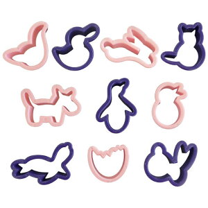 ^CK[NE(Tiger Crown) NbL[^ 10P vX`bN 킢^I F1pbN(10) 752 Cookie animal cutting mold