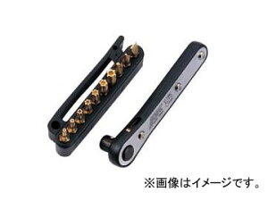 JTC MINI���`�F�b�g�r�b�g�Z�b�g JTCU11MC Ratchet Bit Set