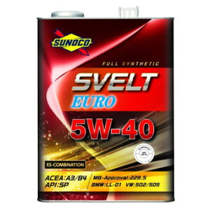 XmR(SUNOCO) SVELT EURO GWIC 5W-40 20L SP/A3/B4 FULL SYNTHETIC engine oil