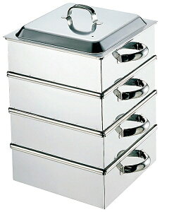 18-8 Ɩpp 36cm 3i 0465700 Commercial square steamer