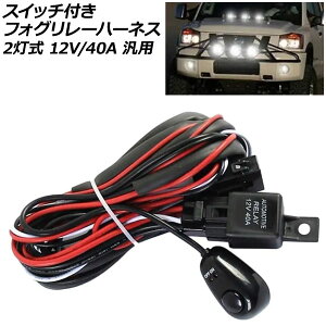 �X�C�b�`�t�� �t�H�O�����[�n�[�l�X 2���� 12V/40A �ėp AP-EC992 Foglille Harness with switch