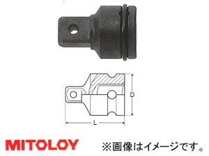 ~gC/MITOLOY 3/8"(9.5mm) CpNg`p A_v^[ PAD34 Adapter for impact wrench
