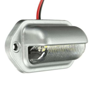 車用メッキパーツ クローム6 LED オート ライセンスナンバープレートタグライト ボート RV トラック トレーラー インテリアステップ ホワイト ランプ12ボルト AL-AA-0985 AL Car plating parts