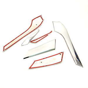 ԗpbLp[c g^ hN[U[ vhJ150 FJ150 2010 2011 2012 2013 ABS N[ wbh Cg ACbh Jo[ g v t[ 6s[X AL-AA-6229 AL Car plating parts