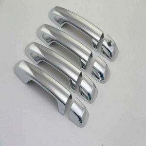 車用メッキパーツ トヨタ ランドクルーザー 200 FJ200 2016 2017 ABS クローム ドア ハンドル カバー トリム シルステッカー 選べる2バリエーション 1 hole/3 hole AL-AA-6234 AL Car plating parts