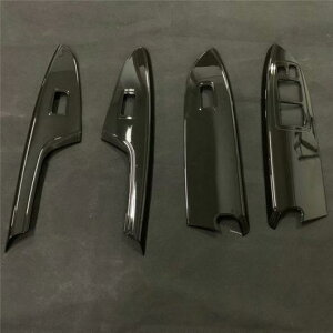 ԗpbLp[c Jo[ OH GNvX NX 2018 ABS N[ M[^ CeA A[Xg hAEBhE t^[XCb` light black 4pcs AL-AA-6304 AL Car plating parts