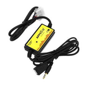 車用ケーブル オーディオ ・ インターフェイス USB SD アダプタ AUX データ ケーブル 12P 接続 デジタル CD チェンジャー トヨタ ブラック AL-AA-6872 AL Car cable