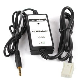 車用ケーブル カー オーディオ MP3 プレーヤー CD ケーブル AUX アダプタ 3.5 mm AuxiliarR 接続 携帯 電話 トヨタ 6+6 カムリ カローラ ヤリス Black White AL-AA-6976 AL Car cable