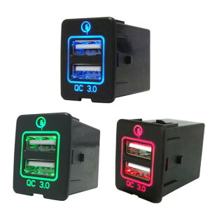 ԗpP[u fA USB J[ d A_v^ }[d QC 3.0 \Pbg Y F18 [ LED Cg 60cm Iׂ3oG[V Red Light/Green Light/Blue Light AL-AA-7402 AL Car cable