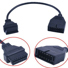 車用ケーブル 12ピンOBD1 16ピンOBD2コンバータ アダプタ ケーブル コンバータ USB ソケット カー ダッシュボード ワイヤー アンプ USB カー 充電器 ブラック AL-AA-7700 AL Car cable