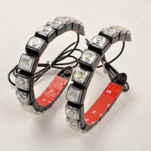 1 fC^C jOCg DRL I[gtLVu LED Xgbv쓮 tHOv 12V 6LED White light`12LED Blue light AL-BB-1061 AL Car
