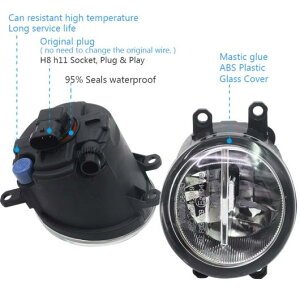 2×4000LM LED �o���u �t�H�O���C�g �f�C�^�C�� DRL 12 �g���^ RAV4 2006 2007 2008 2009 2010 2011 2012 �z���C�g�C�C�G���[ AL-BB-1070 AL Car light