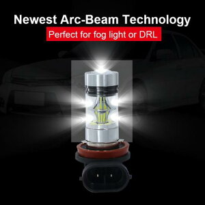 2ピース フォグランプ 20 SMD 3030 日中走行用 DRL LED ライト 6000K ホワイト H8〜9006 HB4 AL-BB-1095 AL Car light