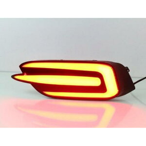 カー点滅 2個スタイリング ホンダ シビック 2016 2017 LED DRL リア バンパー ライトブレーキライト警告テールライト Model C 2 functions AL-BB-1345 AL Car plating parts