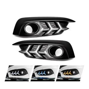 z_ CIVIC 10th 2016 2017 2018 LED DRL J[fCCgs CgCg z[ White Blue Yellow AL-BB-1409 AL Car plating parts