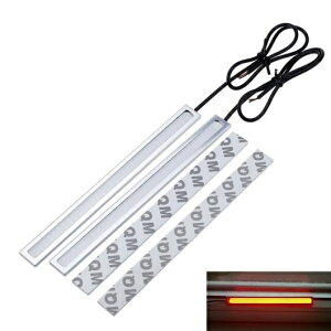 2ピース DRL LED 17cm COB + アルミ DC12V デイタイムランニングライト 防水 ドライビング フォグランプ スタイリング E 選べる2バリエーション black shell・17cm silver shell Ice blue〜Blue AL-BB-1328 AL Car platin