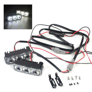 2s[X 3 LED 12V d̓zCg DRL jOCg uCgtHOv VW AEfB tH[h BMW z_ AL-BB-1385 AL Car plating parts