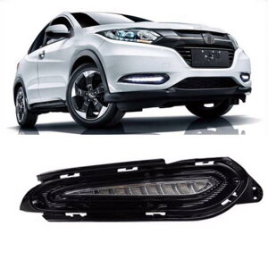 Ao[ECJ[ DRL 12V LED fC^CjOCg z_ HRV HR-2015 2016 2017 2018 AL-BB-1404 AL Car plating parts