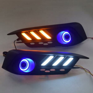 COB + LED fC^CjOCg DRL vWFN^[Y ECJ[ z_ VrbN 10th 2016 6000K 12W white and yellow zCg AL-BB-1430 AL Car plating parts