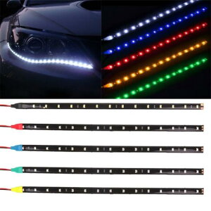 30cm J[ LED XgbvCgnCp[ 12V 15SMD DRL vh tLVu fC^CjOCg  X^CO Iׂ5J[ zCg`O[ AL-BB-1541 AL Car plating parts
