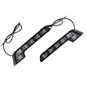 J[[NCg LED DRL spCgtHOCgv ou vh 12V zCg 6 2 pieces AL-BB-1576 AL Car plating parts