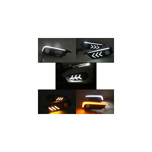 z_ VrbN 10th _ 2016 2017 DRL LED s Cg 12V tHOv[fCCg X^CO Iׂ2 Model D WhiteEWhite and yellow AL-BB-1341 AL Car plating parts