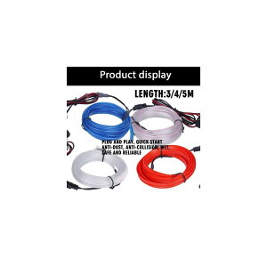 4m 5m LED Xgbv  12V tLVu lI EL C[[vCeA CgXgbv I[g spCg Iׂ4oG[V crystal blue`blue 4M (157.48 INCH ) AL-BB-1623 AL 