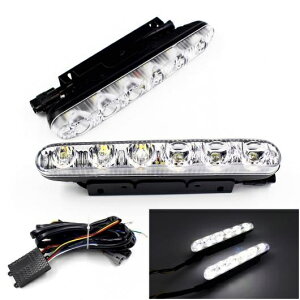 @\2 6 LED DRL fC^C jO Cg u[LXeAO[n[lX On/Off X^C fCCg White 2X6LEDs AL-BB-1704 AL Car light