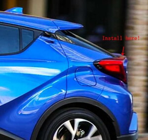 ABS g^ C-HR 2016 2017 2018 A op[ XLbh v[g Jo[ e[gN EBO Iׂ2oG[V ABS GlossyEABS Black paint AL-BB-6754 AL Car plating parts