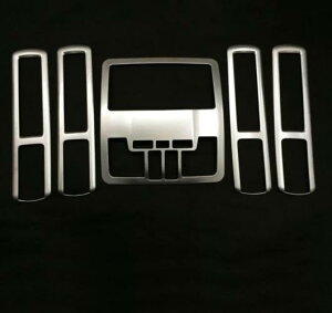 5ピース トヨタ ハイランダー クルーガーXU50 2014 2015 ABS クローム フロント リア 読書灯 ランプ カバー トリム インナー AL-BB-6822 AL Car plating parts