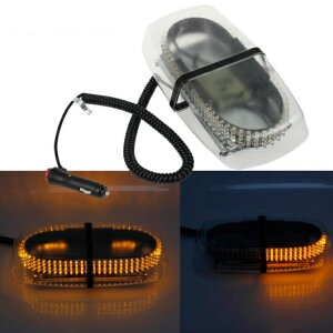 12V 240LED マグネット エマージェンシー バー リカバリー 警告ストロボフラッシュビーコン 15W アンバーライト AL-BB-7256 AL Car parts