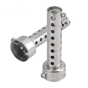 1個 ユニバーサル オートバイ エキゾースト マフラー バッフル DB キラーマフラー 42mm サイレンサー AL-BB-7298 AL Car parts