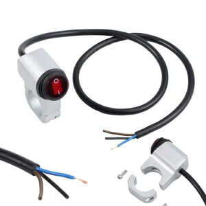 �V���o�[ 12V 10A 22mm �h���I�t�X�C�b�`���� �I�[�g�o�C �n���h���w�b�h���C�g �t�H�O �X�|�b�g���C�g�I�t�X�C�b�` AL-BB-7677 AL Car parts