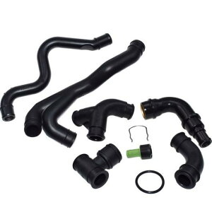 クランクケースブリーザー ホース パイプ バルブ アウディ A3 A4 A6 TT VW ゴルフ GTI ビートル ジェッタ パサート ボーラ SET 12 AL-CC-2580 AL Car parts