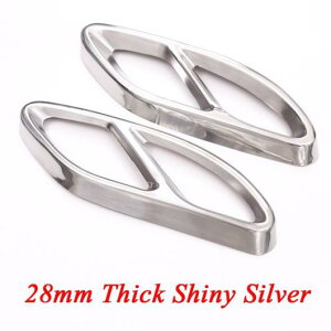 ZfXxc GLC ABC E NX X253 W205 N[y W213 W176 W177 W246 2016- 2019 GL][Xg g 304 X`[ Iׂ2oG[V 28mm Shiny silverE28mm Gloss black AL-CC-7237 AL Car plating parts