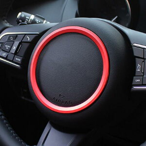 �W���K�[ XE X760 XF X260 F-Pace F�y�[�X X761 E-PACE F-TYPE �A���~���� �X�e�A�����O�z�C�[�� �����O�X�e�b�J�[���S�t���[�� �I�ׂ�4�J���[ ���b�h�`�V���o�[ AL-DD-6774 AL Car plating parts