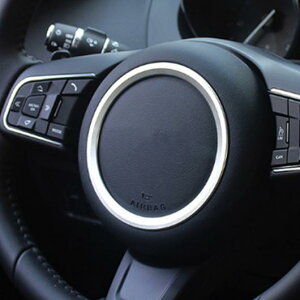 �W���K�[ XE X760 XF X260 F-Pace F�y�[�X X761 E-PACE F-TYPE �A���~���� �X�e�A�����O�z�C�[�� �����O�X�e�b�J�[���S�t���[�� �I�ׂ�4�J���[ ���b�h�`�V���o�[ AP-ALD6774 AL Car plating parts