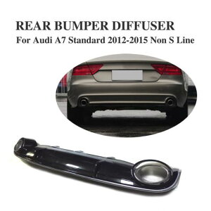 車用外装パーツ PP ブラック リア バンパー リップ ディフューザー エキゾースト 適用: アウディ A7 スタンダード バンパー 2012-2015 除く-S 除く-Sライン AL-DD-7921 AL Exterior parts for cars