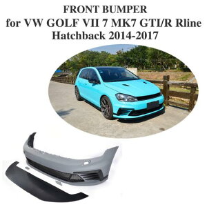 車用外装パーツ PU 未塗装 フロント バンパー ボディ キット 適用: VW ゴルフ VII 7 MK7 GTI R Rライン ハッチバック 2014-2017 AL-DD-8342 AL Exterior parts for cars