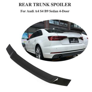 車用外装パーツ カーボンファイバー リア スポイラー ウイング 適用: アウディ A4 S4 B9 セダン 2017-2019 AL-DD-8728 AL Exterior parts for cars