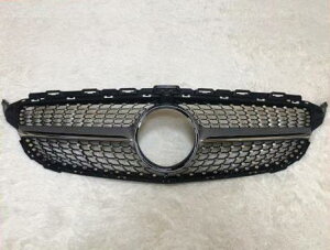 車用外装パーツ 適用: メルセデスベンツ W205 スポーツ グリッド グリル ダイヤモンド スタイル ABS シルバー カメラホール Cクラス C180 C200 C250 C63 グリルS 2015-2018 タイプ001 AL-EE-0305 AL Exterior parts