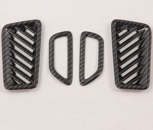 適用: トヨタ RAV4 2019 2020 インテリア フロント アッパー エア 吹き出し口 カバー トリム 4ピース ABS プラスチック AL-EE-5914 AL Exterior parts for cars