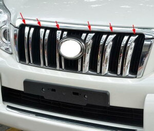 2012 6ピース ABS クローム グリル グリル カバー トリム 適用: トヨタ ランドクルーザー プラド FJ150 FJ 150 2010 2011 2013 AL-EE-6148 AL Exterior parts for cars