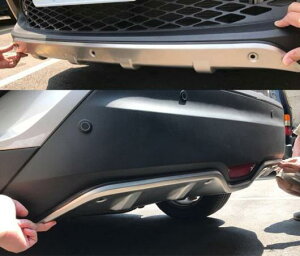 ステンレス スチール エクステリア フロント&リア スキッド プレート バンパー ボード 2ピース 適用: トヨタ C-HR CHR 2016 2017 2018 AL-EE-6605 AL Exterior parts for cars