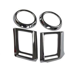 適用: トヨタ RAV4 RAV 4 2016 2017 エア コンディション 吹き出し口 フレーム カバー トリム ステンレス スチール ストリップ オート ABS クローム 4ピース AL-EE-6918 AL Exterior parts for cars